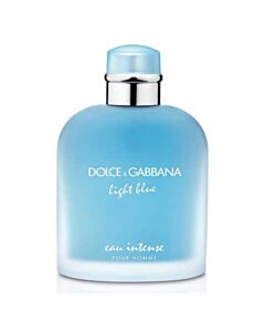 Dolce and Gabbana Men's Light Blue Eau Intense EDP Spray 3.38 oz (Tester) Fragrances 8057971181414