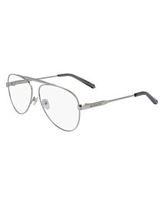 Dragon 56 mm Silver Tone Eyeglass Frames
