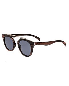 Earth Ceira 49 mm Brown Stripe Sunglasses