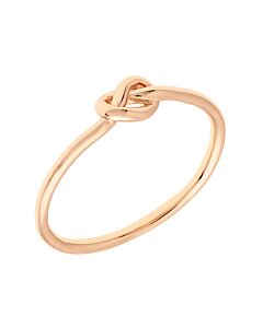 Elegant Confetti Women's 18K Rose Gold Plated Dainty Stackable Knot Ring