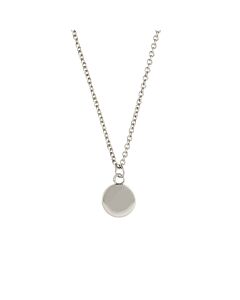 Elegant Confetti Women's 18K White Gold Plated Circle Pendant Layering Necklace