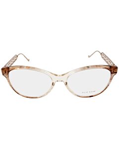 Elie Saab 52 mm Brown;Gold Eyeglass Frames