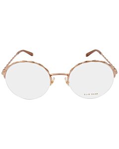 Elie Saab 53 mm Gold Copper Eyeglass Frames