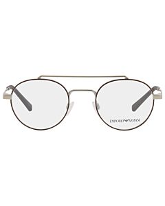 Emporio Armani 48 mm Matte Silver/Brown Eyeglass Frames