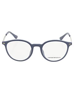 Emporio Armani 51 mm Matte Blue Eyeglass Frames
