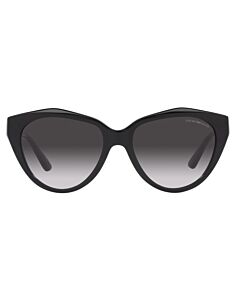 Emporio Armani 54 mm Shiny Black Sunglasses