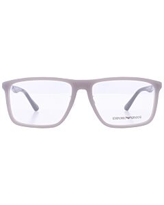 Emporio Armani 56 mm Matte Gray and Aluminium Eyeglass Frames
