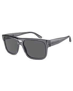 Emporio Armani 57 mm Transparent Grey Sunglasses