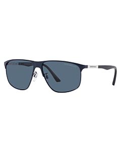 Emporio Armani 60 mm Matte Blue Sunglasses