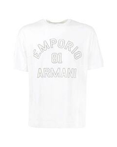 Emporio Armani 81 Contoured Patches Tencel-Blend Jersey T-Shirt