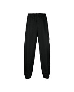 Emporio Armani Men's Black Monogram-Print Tapered Trousers, Brand Size 52 (Waist Size 36")