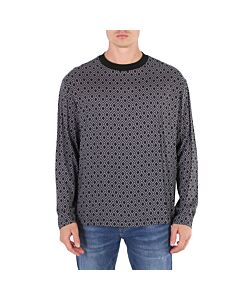 Emporio Armani Men's Fantasia Geometric Patterned T-Shirt, Size X-Large