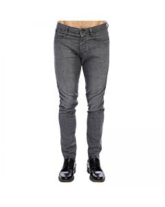 mens black armani skinny jeans