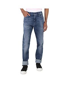 Emporio Armani Men's Stone-Washed J16 Slim-Fit Denim Jeans