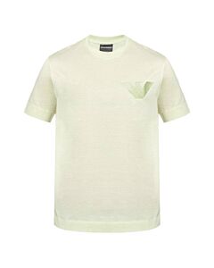 Emporio Armani Verde Cotton Eagle Logo Embroidered T-Shirt