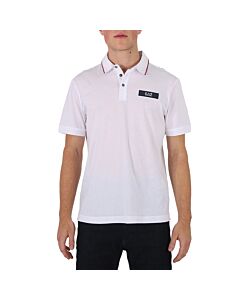 Emporio Armani White EA7 Logo Polo Shirt