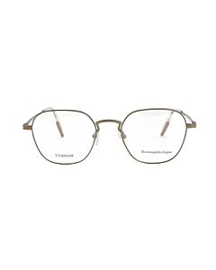 Ermenegildo Zegna 50 mm Shiny Dark Bronze Eyeglass Frames