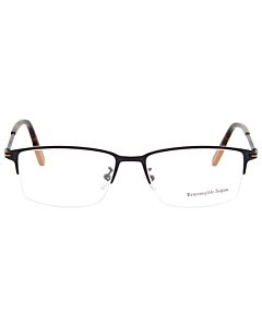 Ermenegildo Zegna 55 mm Palladium Matte Black Eyeglass Frames