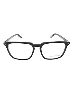 Ermenegildo Zegna 55 mm Shiny Black Eyeglass Frames