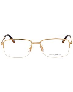 Ermenegildo Zegna 57 mm Shiny Pale Gold/Shiny Black/Vicuna Eyeglass Frames