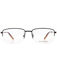 Ermenegildo Zegna 57 mm Matte Black/Shiny Classic Havana/Vicuna Eyeglass Frames