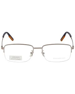 Ermenegildo Zegna 57 mm Shiny Light Ruthenium Eyeglass Frames