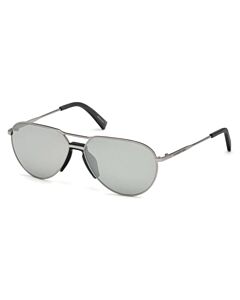 Ermenegildo Zegna 59 mm Silver Sunglasses