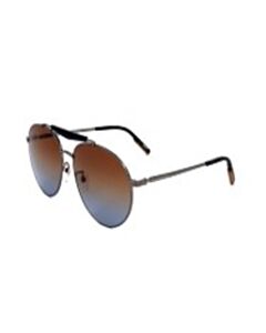 Ermenegildo Zegna 62 mm Shiny Dark Ruthenium Sunglasses