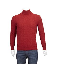 Ermenegildo Zegna Jacquard-woven Cashmere Turtle Neck Sweater