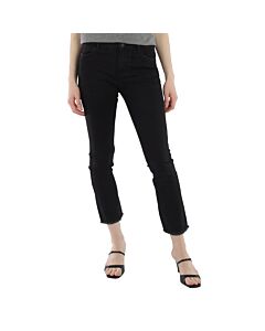 Essentiel Ladies Pants Black L.32 Straight Leg 5 Pock, Waist Size 27"