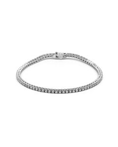 Estate Jewelry 18K White Gold Diamond Tennis Bracelet