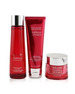 Estee Lauder - Nutritious Super-pomegranate Overnight Radiance Collection: Cleansing Foam 125ml+lotion Intense Moist 200ml+night Creme 50ml 3pcs