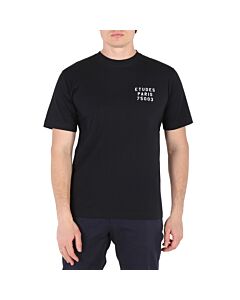 Etudes Men's Black Wonder Small Stencil T-Shirt