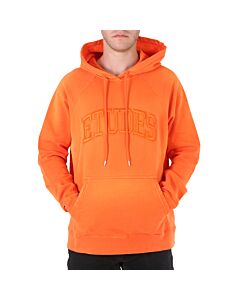 Etudes Men's Orange Racing Logo Cotton Hoodie