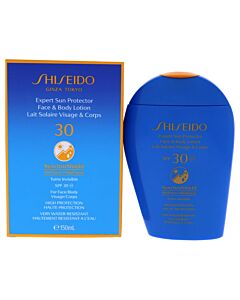 Expert Sun Protector Face And Body Lotion Plus WetForce SPF 30 by Shiseido for Unisex - 5 oz Sunscreen