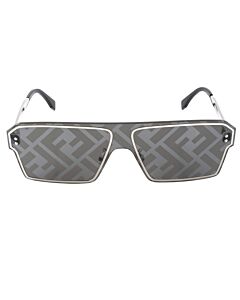 Fendi 00 mm Shiny Palladium Sunglasses