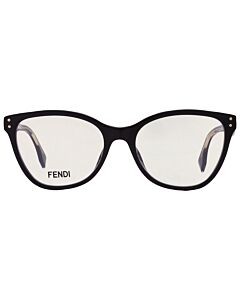 Fendi 53 mm Shiny Black Eyeglass Frames
