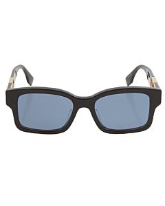 Fendi 53 mm Shiny Black Sunglasses