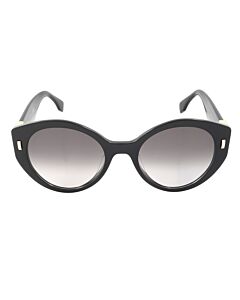 Fendi 55 mm Shiny Black Sunglasses