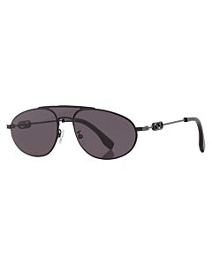 Fendi 57 mm Shiny Black Sunglasses