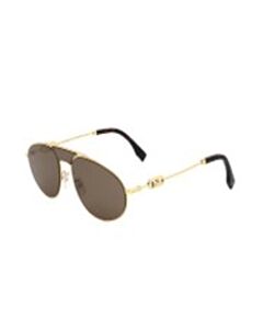 Fendi 57 mm Shiny Endura Gold Sunglasses