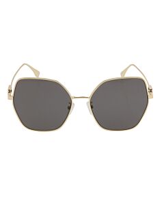 Fendi 59 mm Shiny Gold Sunglasses