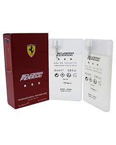 Ferrari Red Fragrance Refill For Hard Case by Ferrari for Men - 2 x 0.8 oz EDT Spray (Refill)