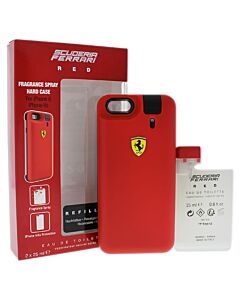 Ferrari Scuderia Red by Ferrari for Men - 2 Pc Gift Set 2 x 25ml EDT Spray (Rechargeable), iPhone 6/6s Protection