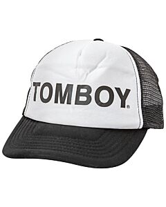 Filles A Papa Unisex Hats White, Black Trucker Cap With Tomboy Print