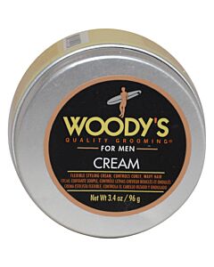 Flexible Styling Cream by Woodys for Men - 3.4 oz Styling Cream