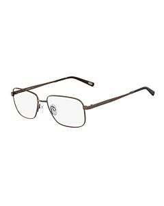 Flexon 58 mm Brown Eyeglass Frames