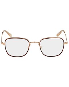Garrett Leight Preston 48 mm Brick;Rose Gold; Nude Eyeglass Frames