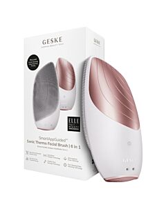 Geske SmartAppGuided Sonic Thermo Facial Brush 6 In 1