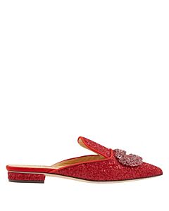 Giannico Ladies Daphne Ruby Red Mules